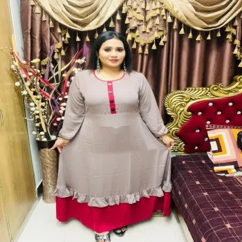 Women’s Hijab Gown | Dubai Cherry Fabric