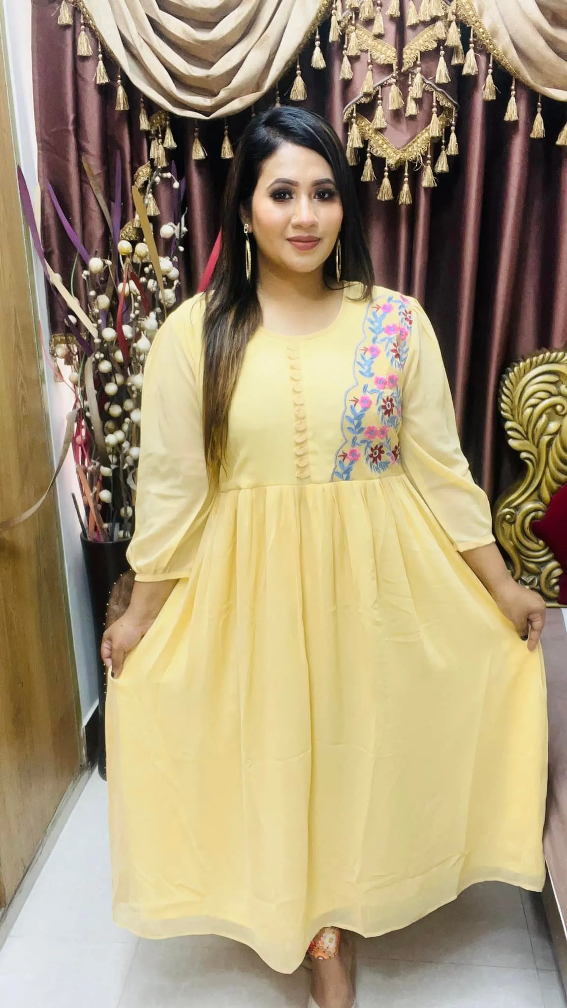 Women’s Beautiful Gown | Viscose Georgette