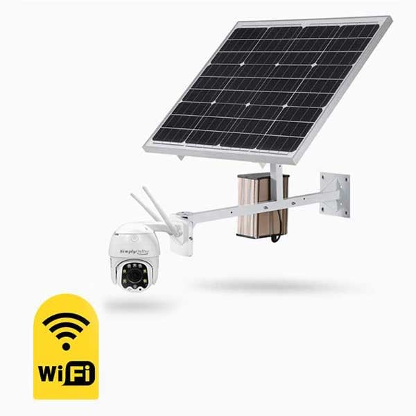WiFi 5MP PTZ + 60W Solar Panel + Battery