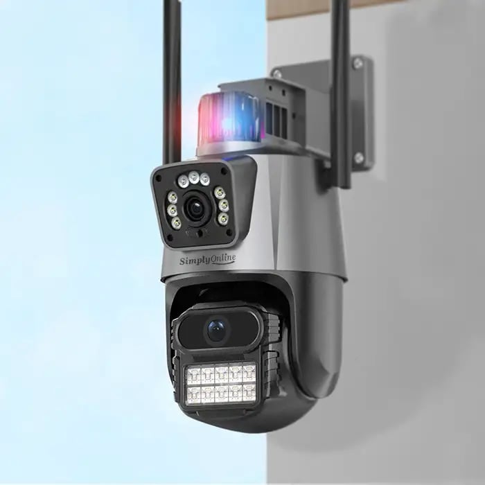 WiFi Dual Camera PTZ + Siren / Alarm - Dual Lens - Image 3
