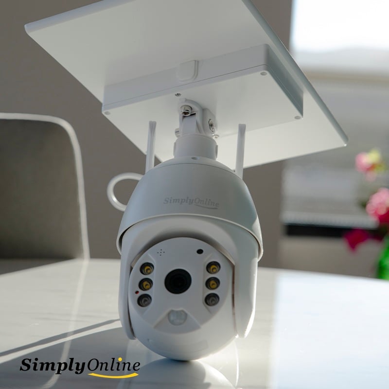 4G Solar Camera PTZ - Metal 4MP White - Image 4