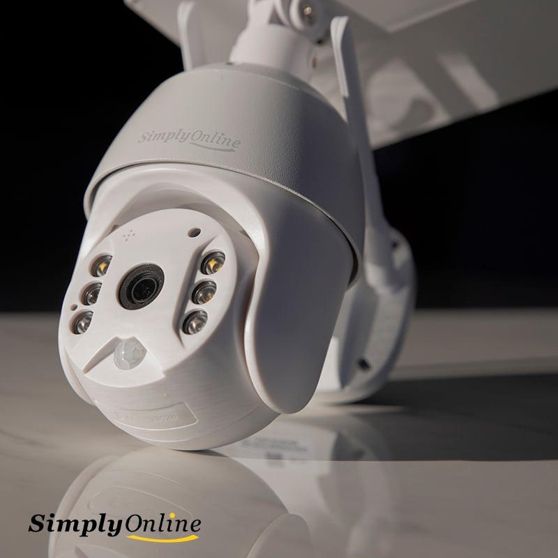 4G Solar Camera PTZ - Metal 4MP White - Image 3