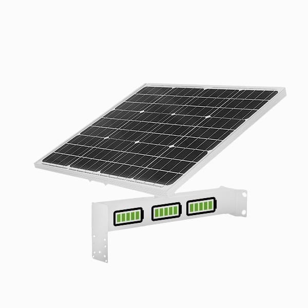 30W Solar Panel+ 20Ah Batteries
