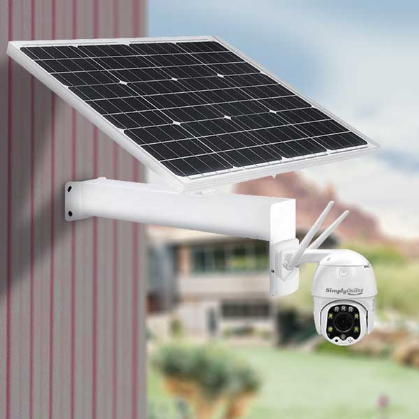 5MP Wifi 5X optical zoom PTZ + 30W Solar Panel + Battery - Image 2