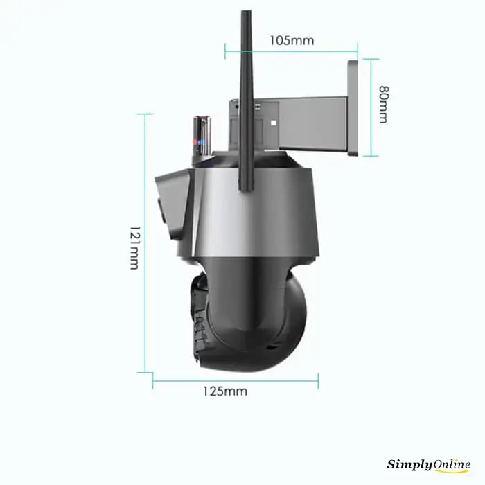 WiFi Dual Camera PTZ + Siren / Alarm - Dual Lens - Image 7