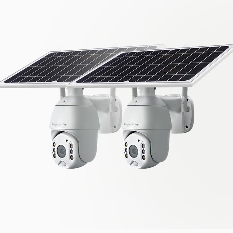 Bundle 4G Solar PTZ Camera (2x White Metal PTZ & 2x 128GB)