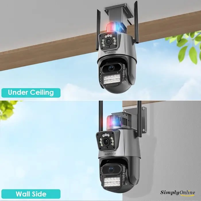 WiFi Dual Camera PTZ + Siren / Alarm - Dual Lens - Image 5