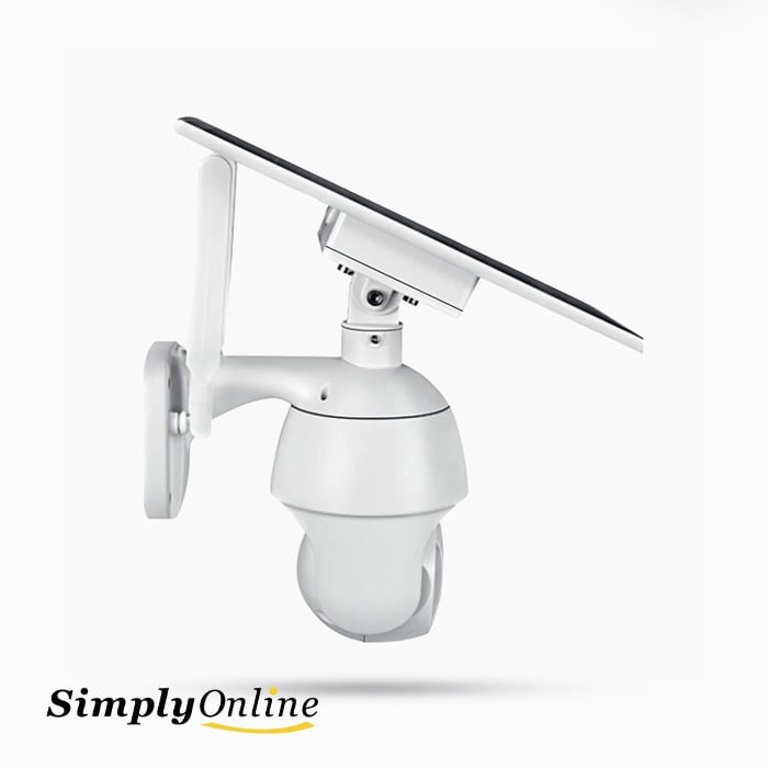 4G Solar Camera PTZ - Metal 4MP White - Image 5