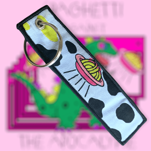 EAT SPAGHETTI - Double KEYCHAIN -