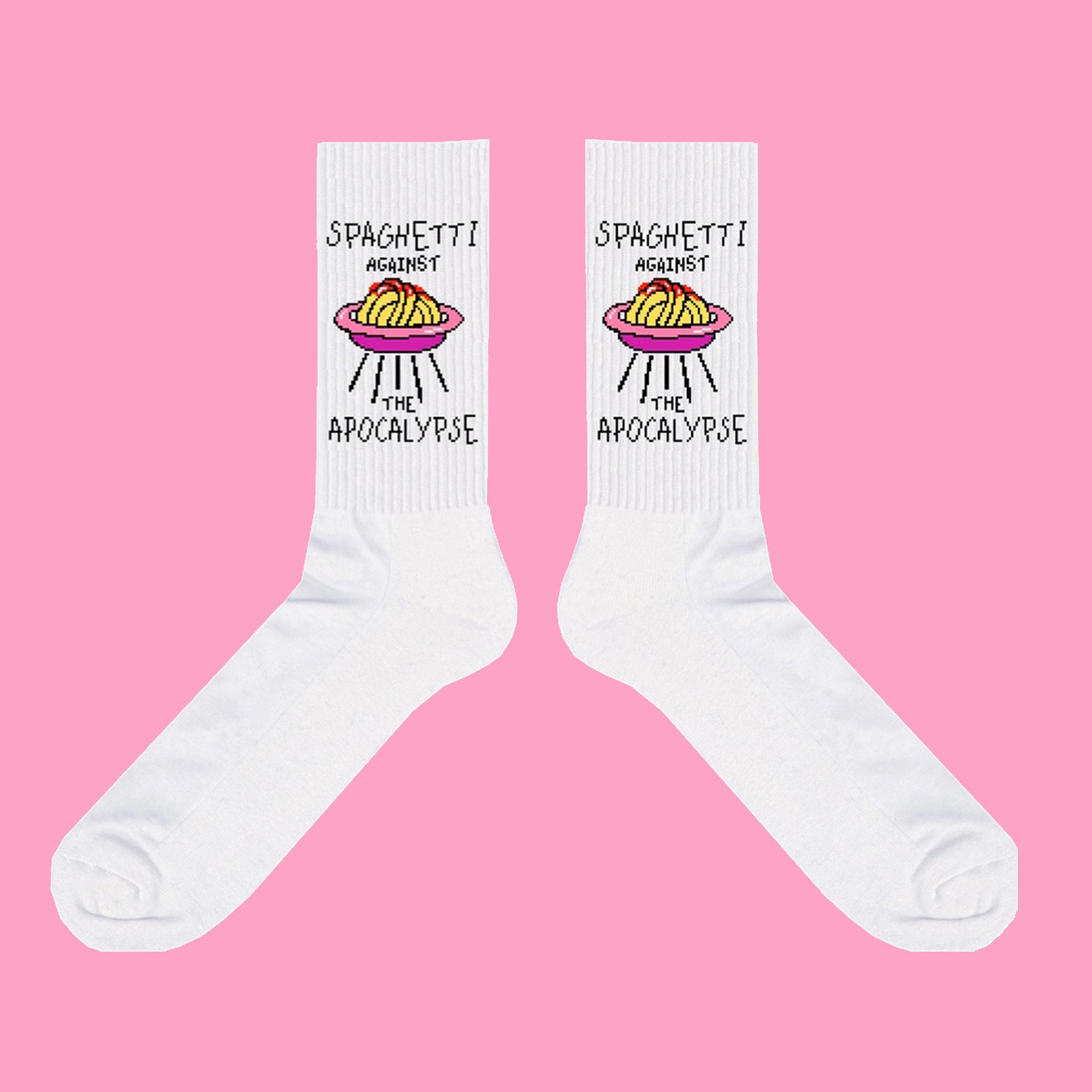 Spaghetti is the answer! Socks