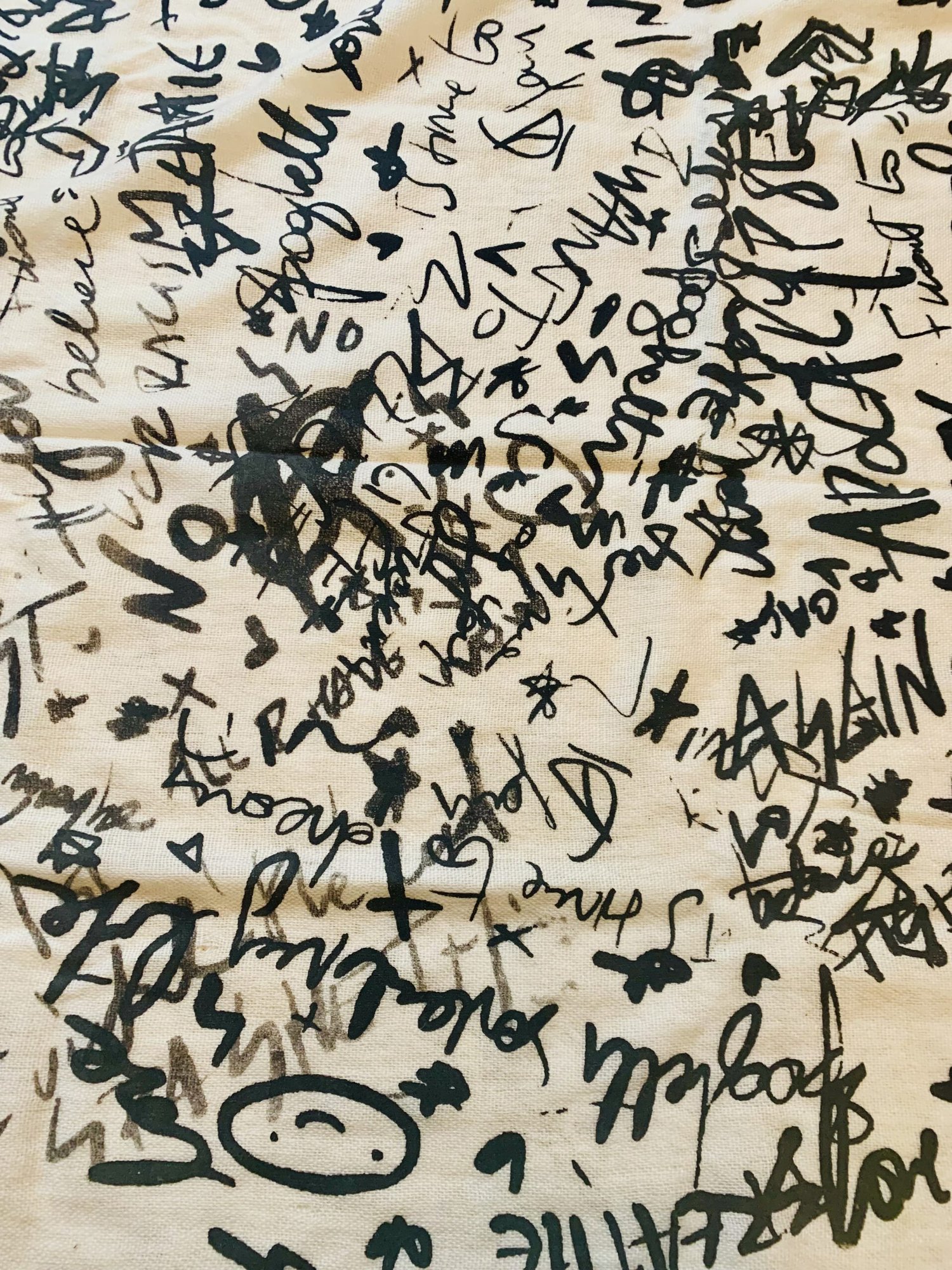 The Spaghetti Imperfetto Manifesto Scarf - White - - Image 2