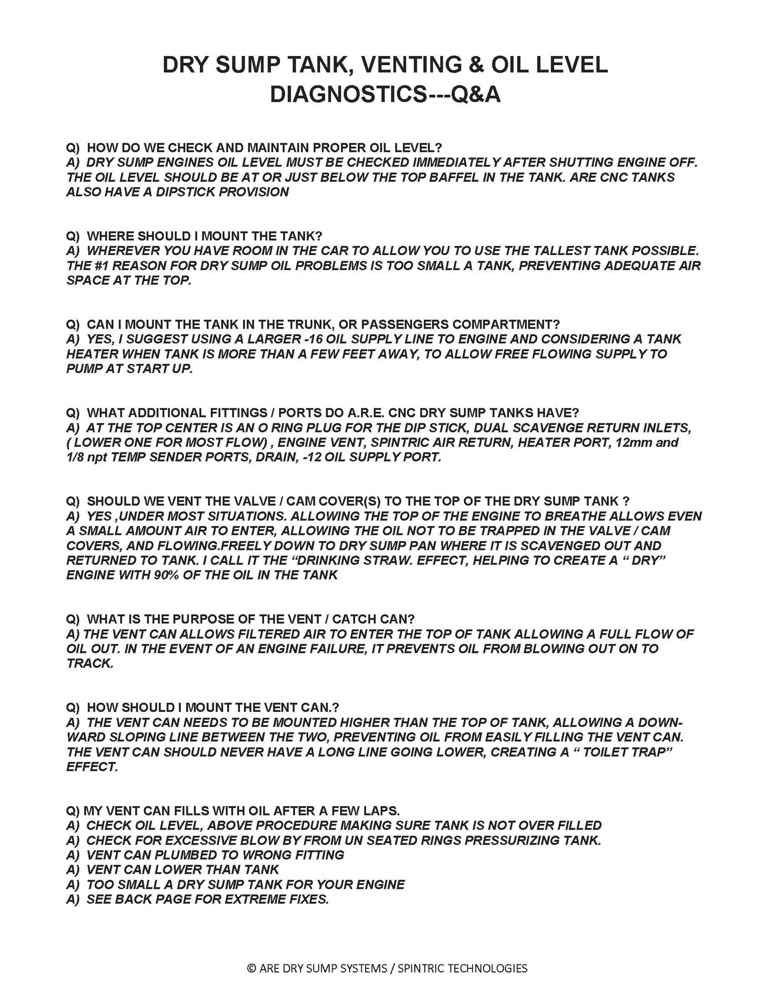 Plumbing and Venting the Dry Sump 3