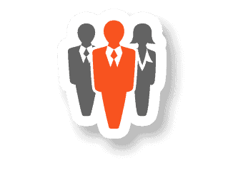 Three people next to each other symbol