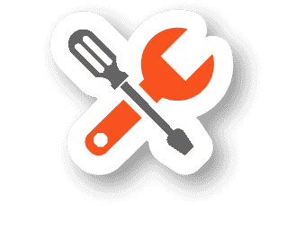A wrench icon on a white background.
