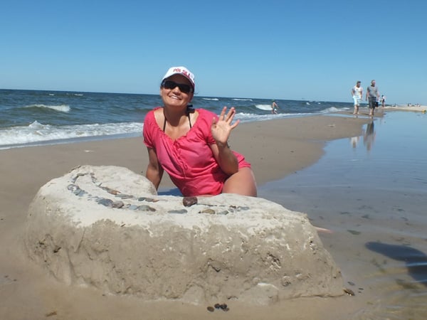 Lek. stom. Sylwia Książek nad Bałtykiem