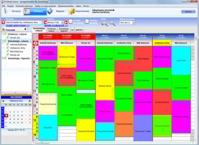 ProDentis - moduł recepcja
