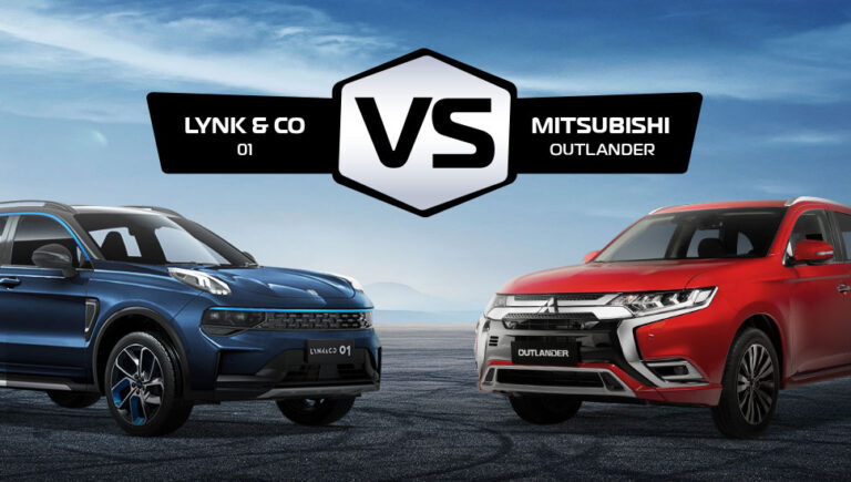 Lynk & Co 01 và Outlander đối nghịch trên cùng đại lộ