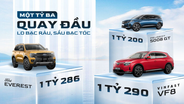 Một tỷ ba quay đầu: chọn xe đẹp, xe mạnh, hay xe điện?