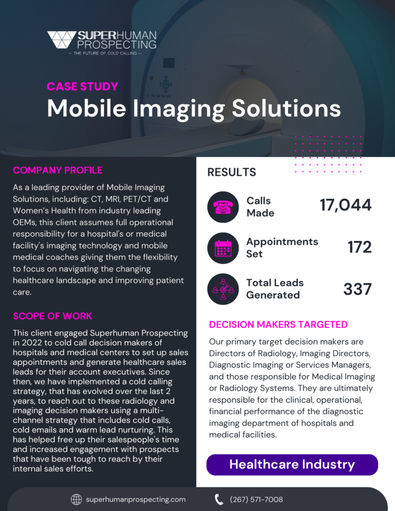 Infographic summarizing mobile imaging solutions case study