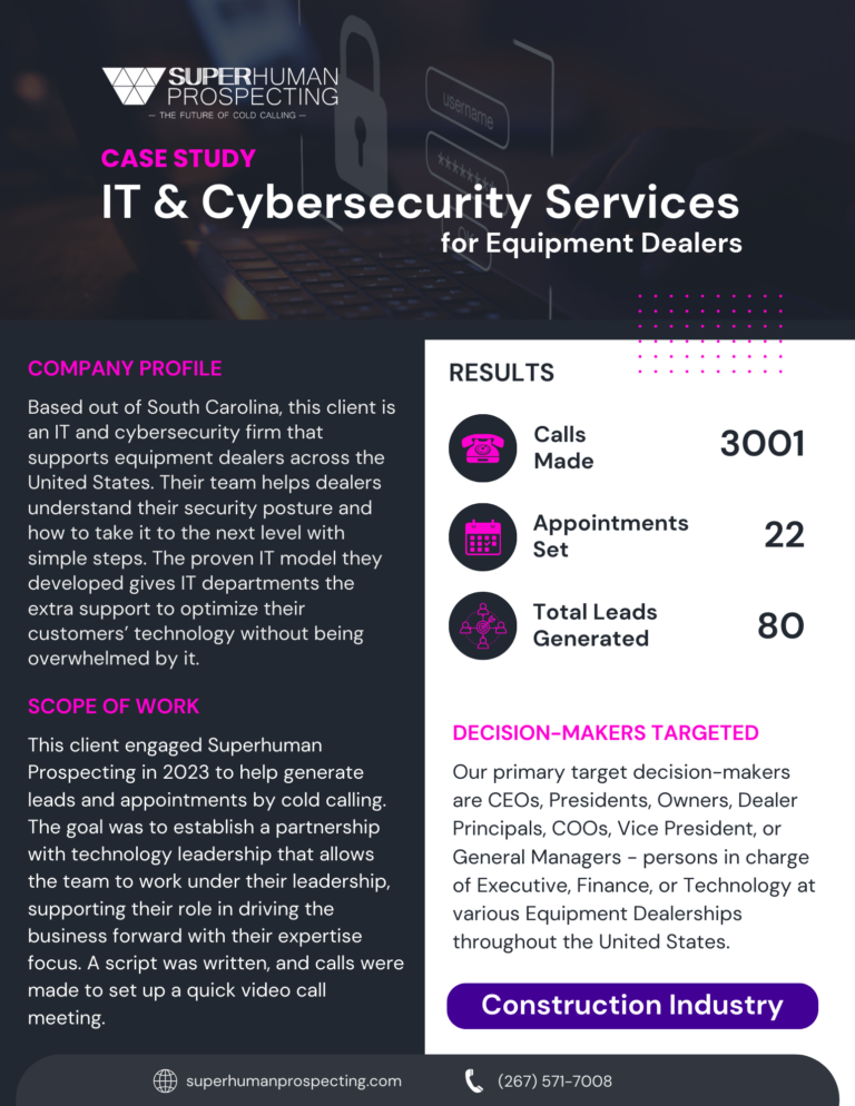 Case study on IT and cybersecurity services infographic