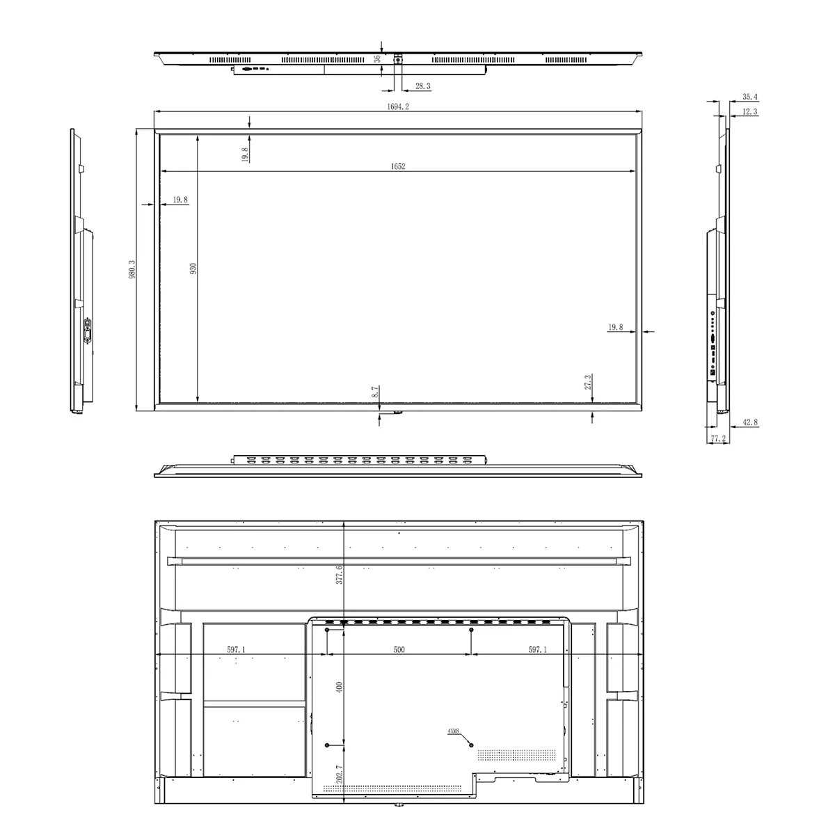 75 Inch 4K Digital Screen - Image 3