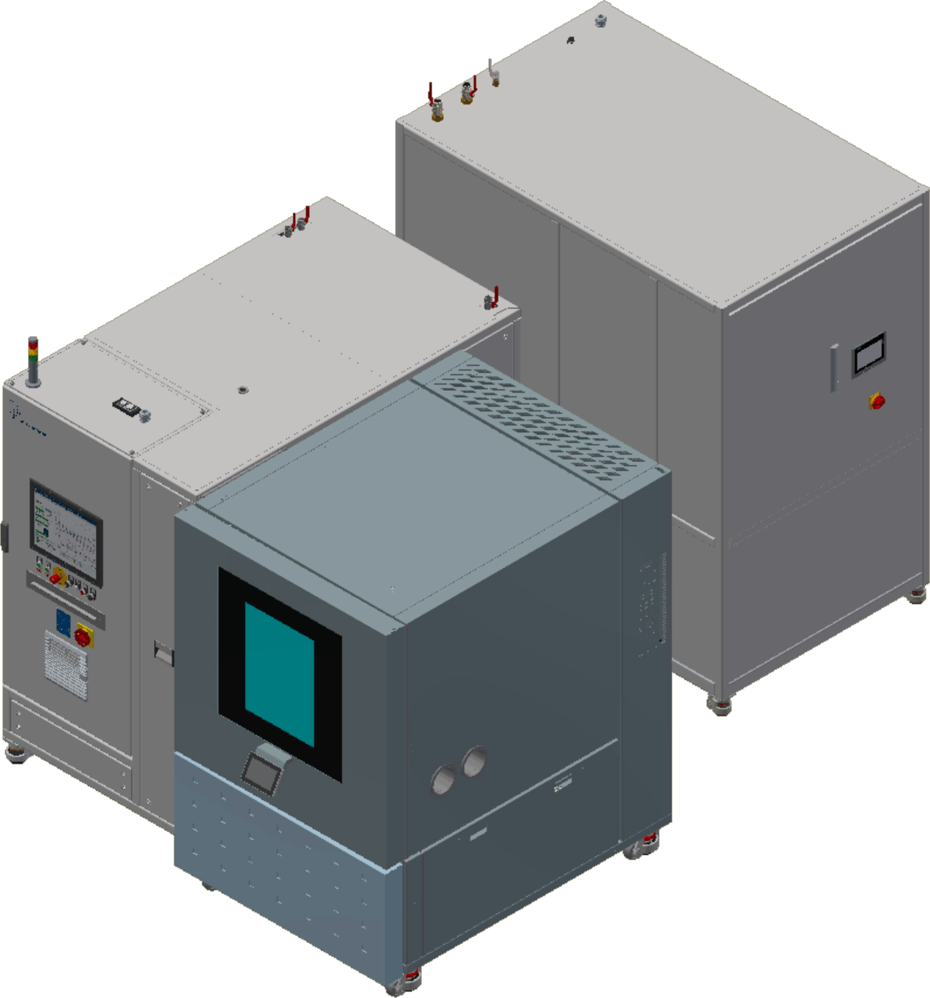 M07 Pressure Pulsation Module with climatic chamber and water glycol chiller