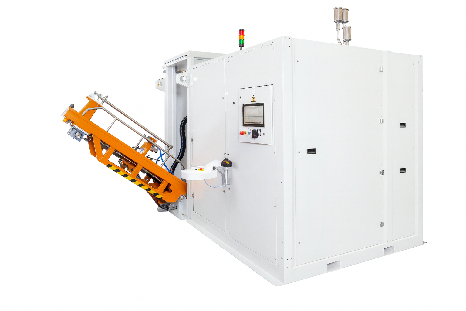 COPV Autofretteage and Pressure Hold Test Bench with Tilting Table