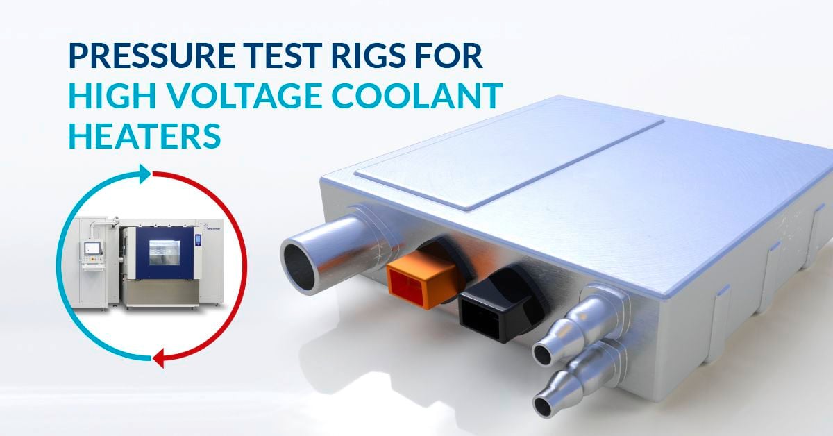 Hochvolt Kühlmittelzuheizer Druckprüfstand