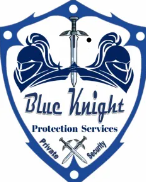 Peace I Leave With You Blue Knight Protection Services Logo