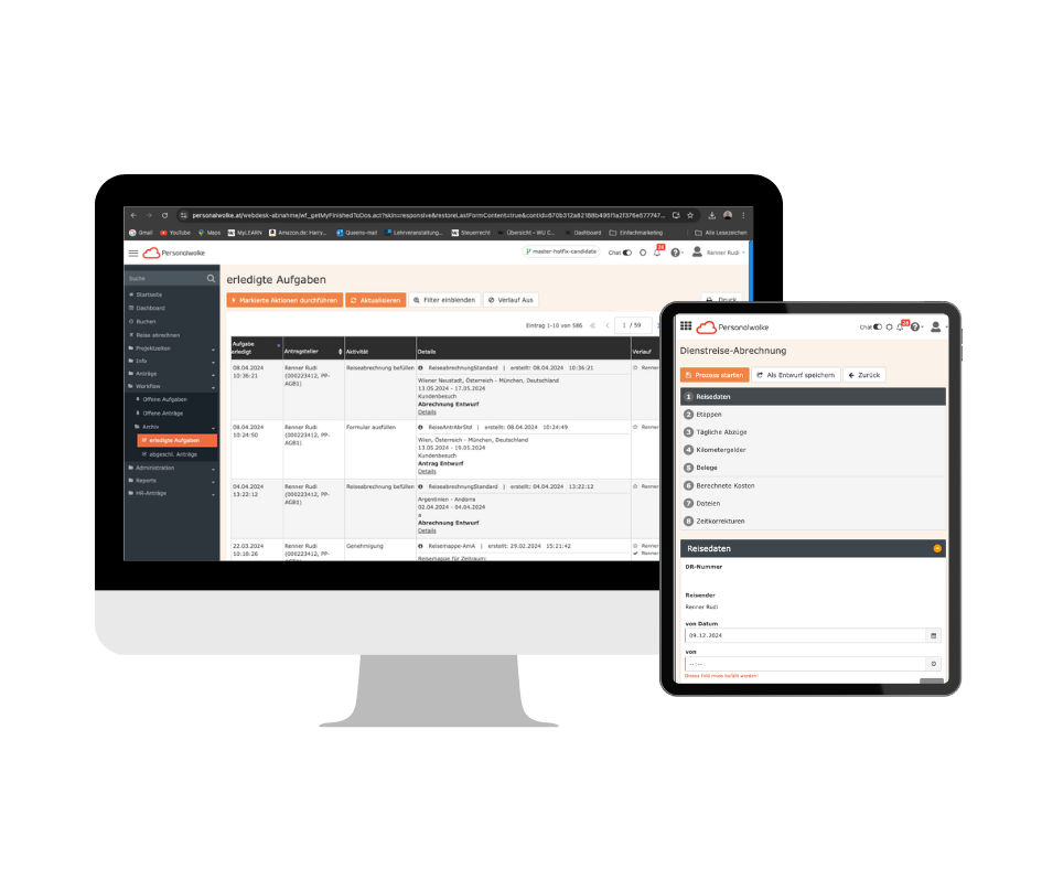 Reisekostenabrechnung Software für KMUs und Großunternehmen