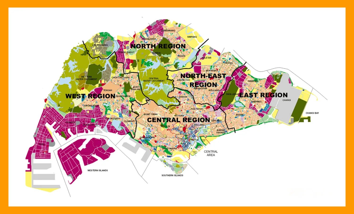 Defining Singapore District Map and also Defining the CCR RCR and OCR by the 28 Districts  Defining Singapore District Map and also Defining the CCR RCR and OCR by the 28 Districts