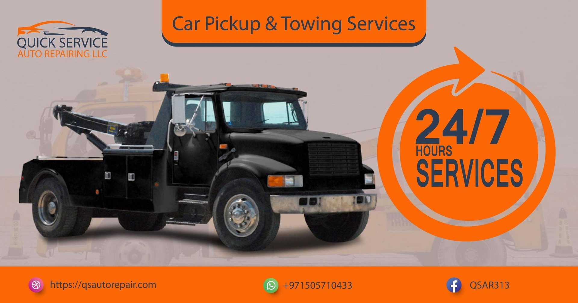 Car Pickup Towing Service in Dubai