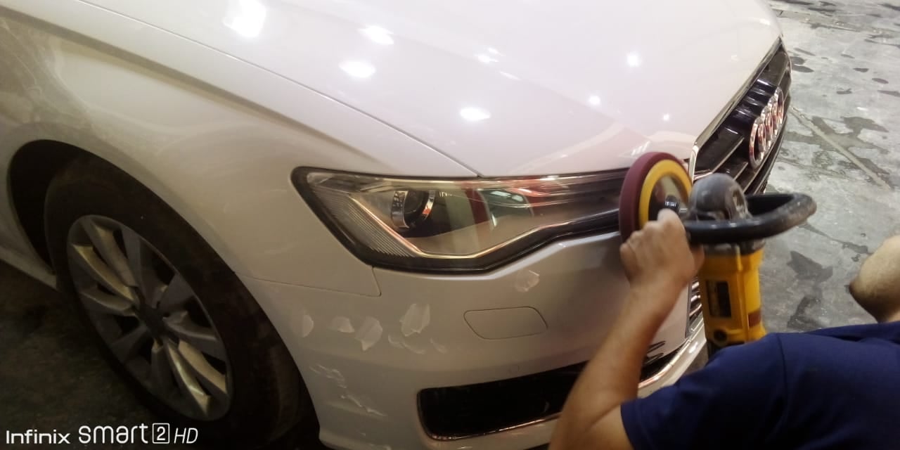 Audi A6 Front Bumper Repair Paint
