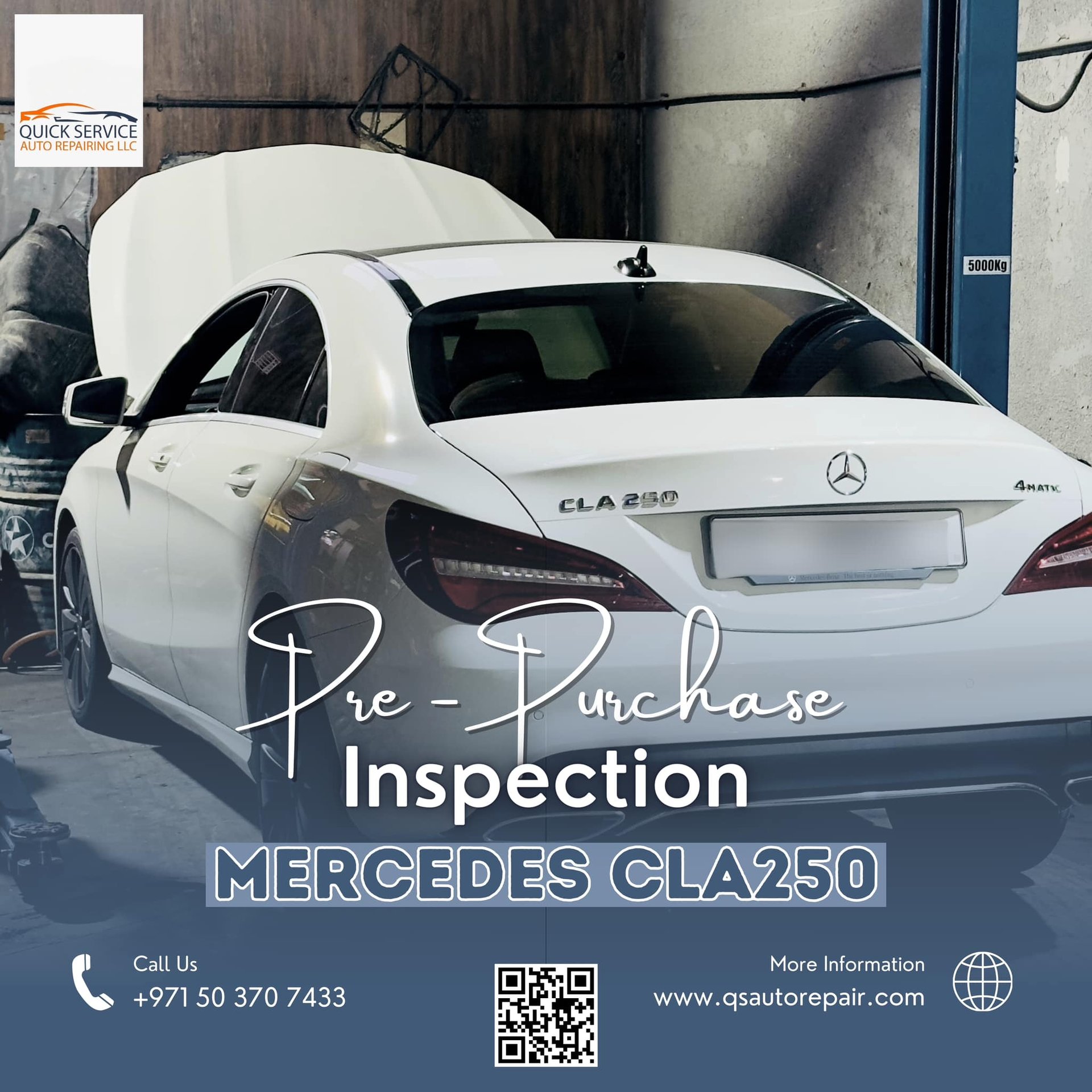 Pre Purchase Inspection Mercedes CLA250