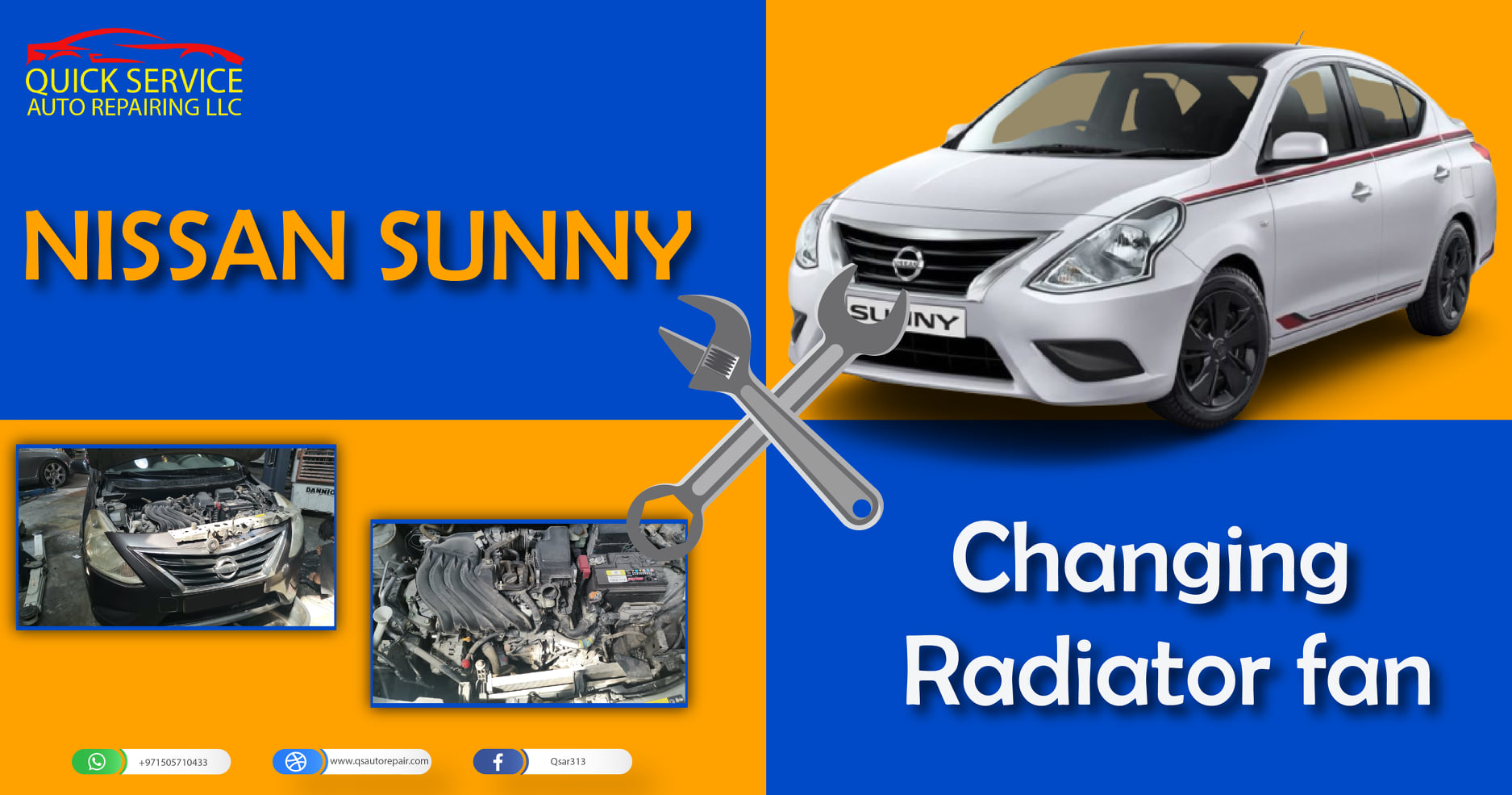 Nissan Sunny Changing Radiator Fan