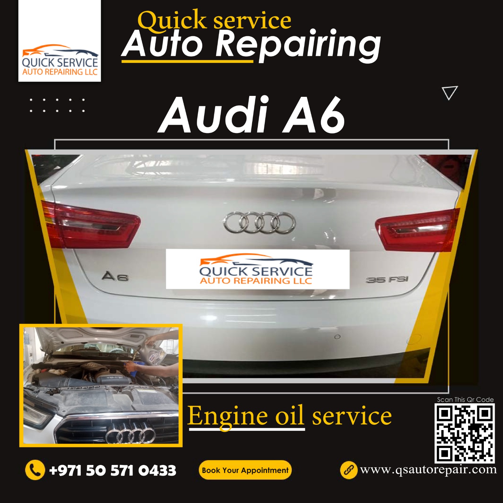 Audi A6 Engine Oil Service
