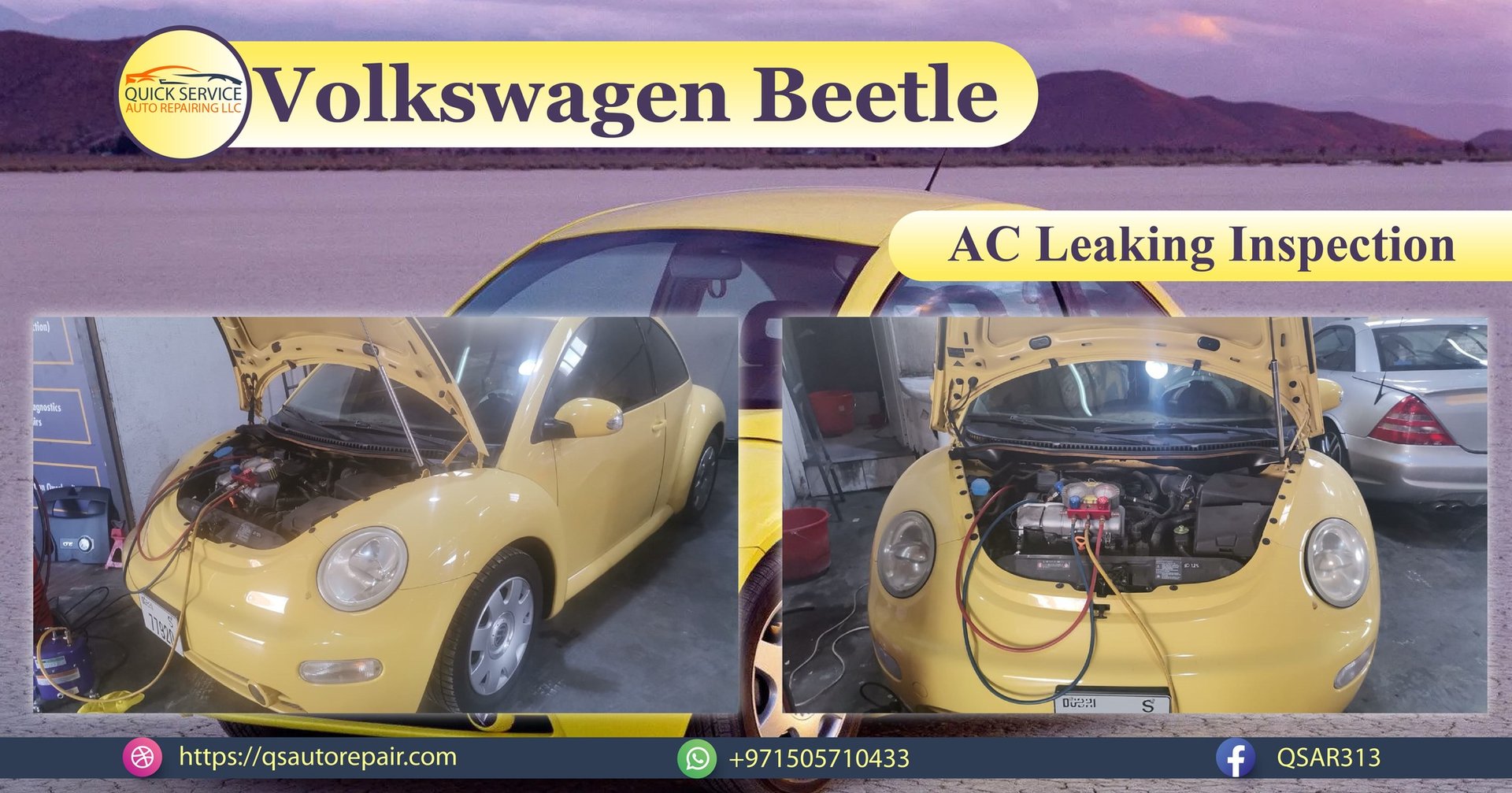 Volkswagen Beetle AC Leaking Inspection