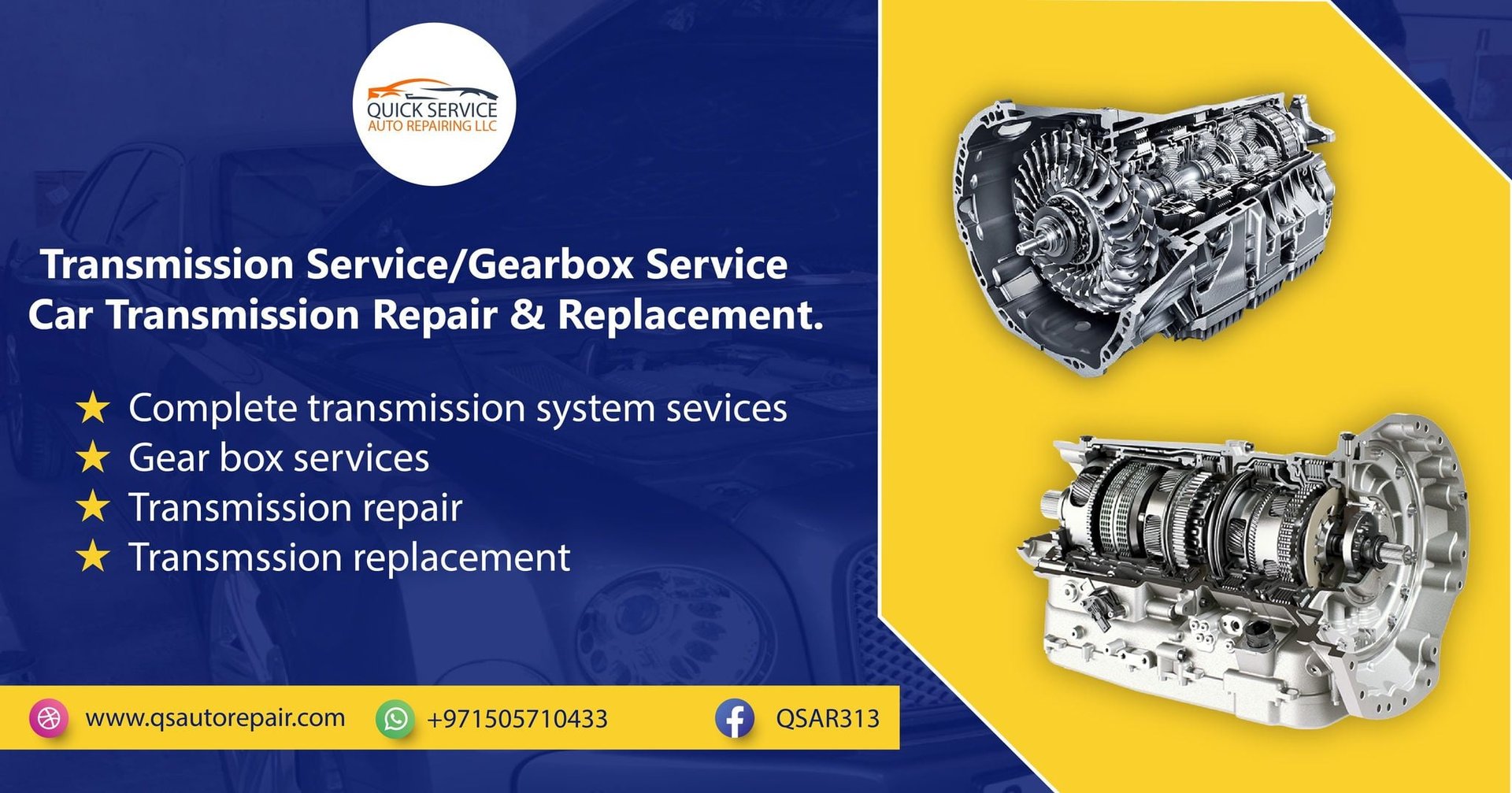 Car Gearbox Repair Service in Dubai