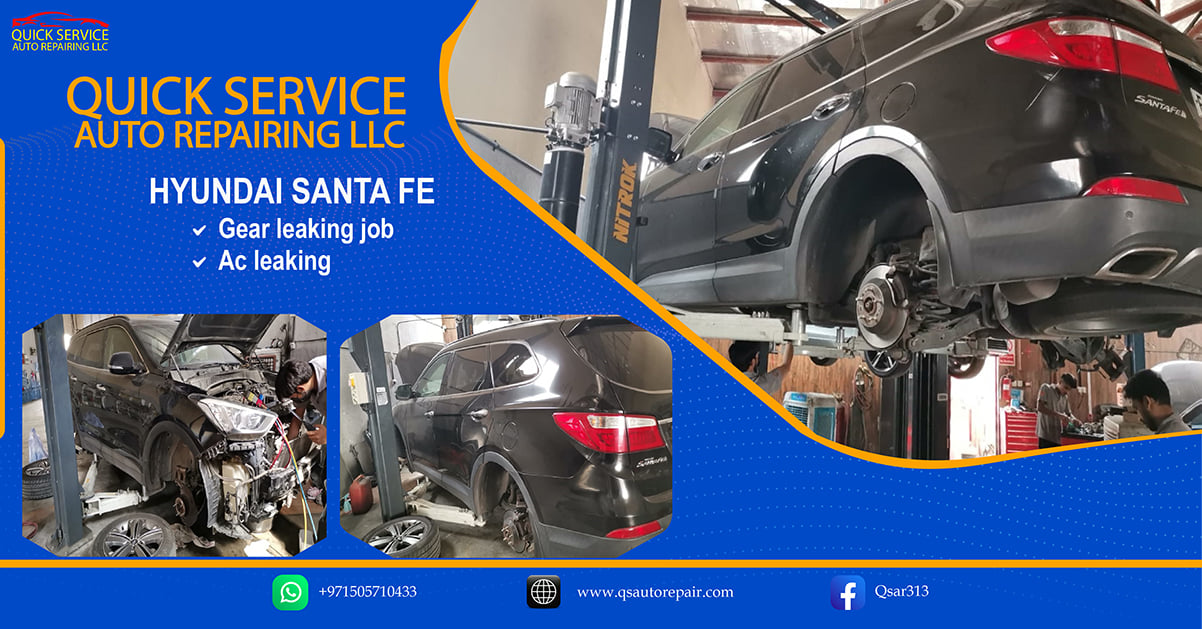 Hyundai Santa Fe AC And Gear Leaking job