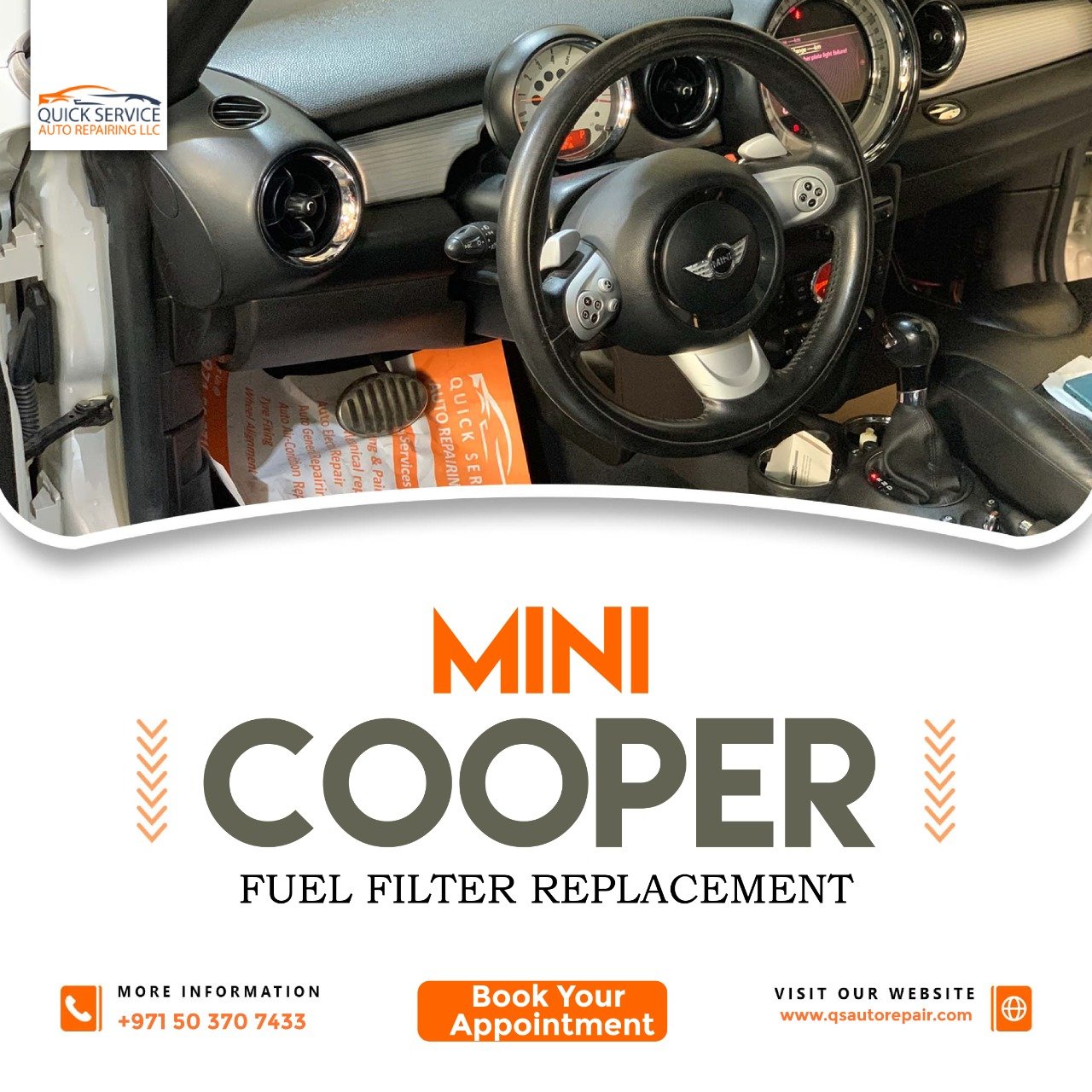 Mini Cooper Fuel Filter Replacement Service