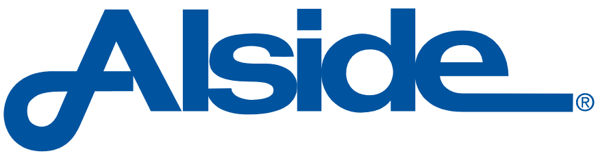 Alside company logo in blue.