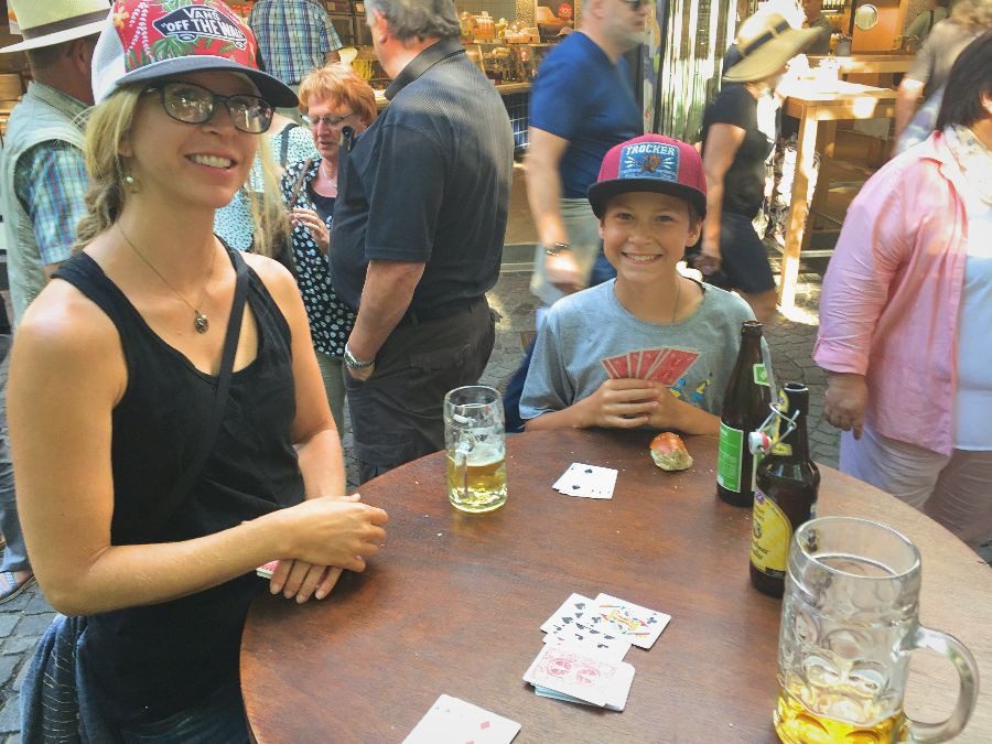 2018 European travel review: Munich Viktualienmarkt beer garden