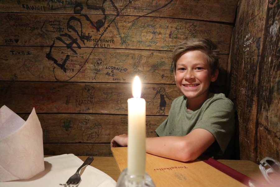 2018 European travel review: Torgglkeller wine-barrel dining table