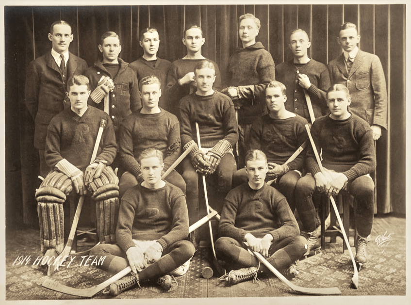 1914 Princeton Hockey Team Photo Haskell and Baker-min img-132