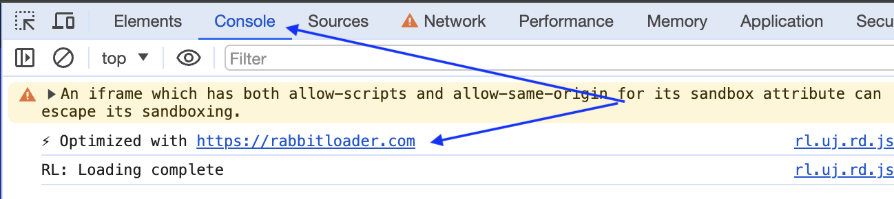 optimized-rabbitloader-console