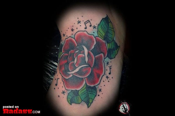 Two pictures of a woman singing into a microphone, showcasing the transformation of pop stars from the 90's to today.