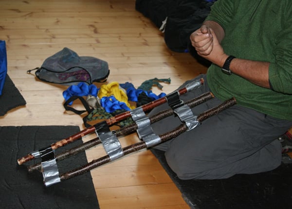 practical uses for duct tape. 5. Splint a Leg