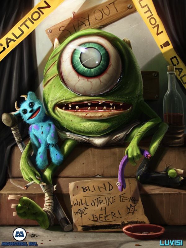 Twisted Cartoons Characters. Disney cartoons evil and killing. (1) (26)