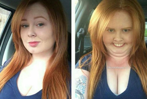 Pretty girls with ugly faces. (28)