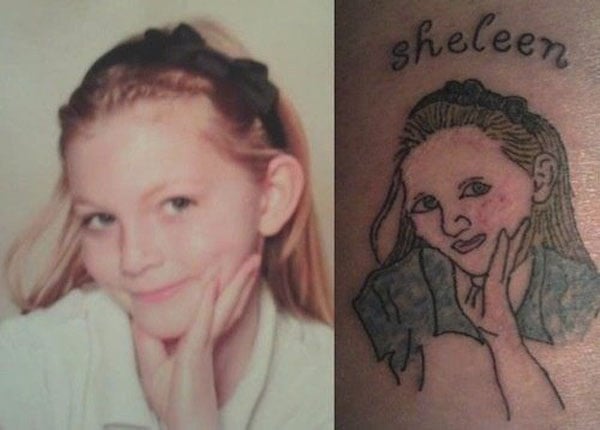 A girl with a tattoo on her arm that will make you feel better about your life.